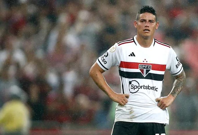 El colombiano James Rodríguez pone en duda su continuidad en el Sao Paulo