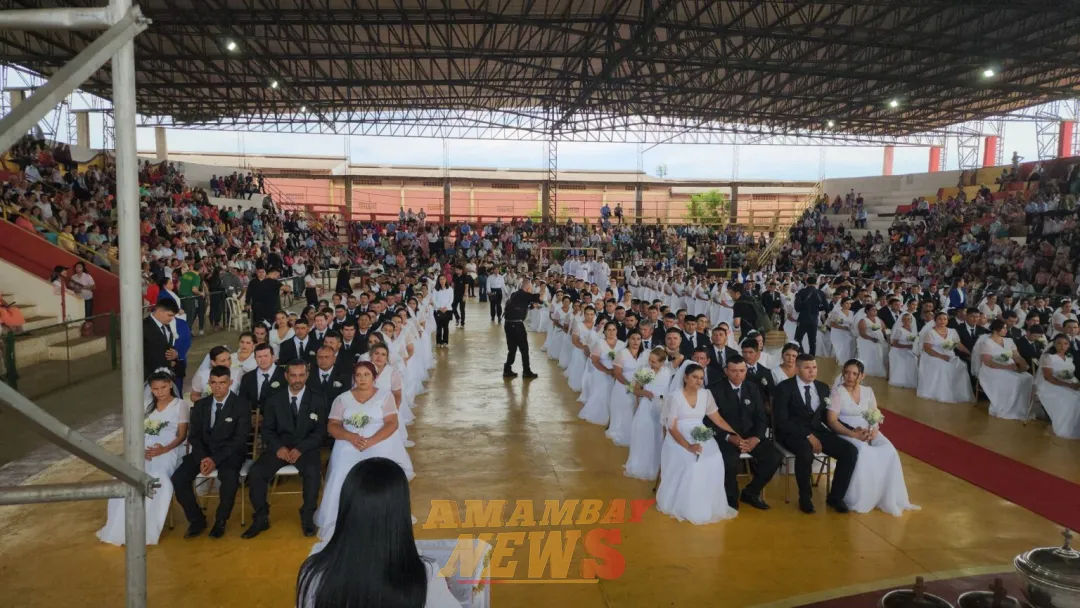 168 parejas de Horqueta sellan su amor en un emotivo casamiento comunitario