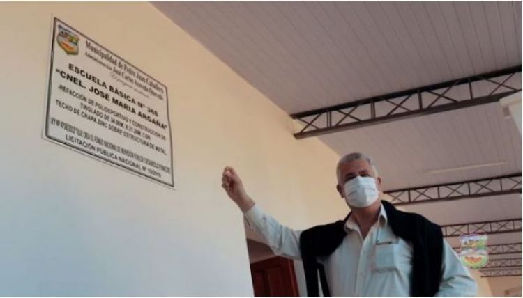 José Carlos Acevedo habilitó obras en tres instituciones educativas de Pedro Juan Caballero
