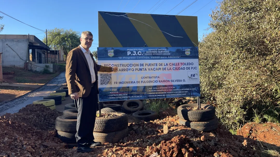 Empezaron los trabajos sobre el arroyo Punta Vakapi de PJC