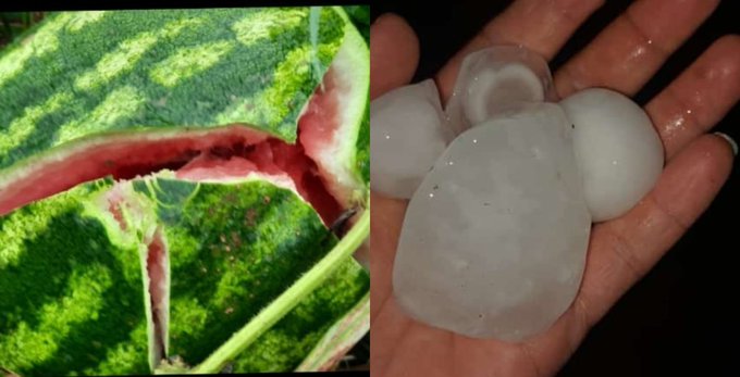 Granizada destruye casas y plantaciones en una comunidad de Minga Guazú