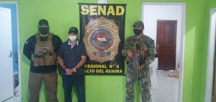 Agentes de la  Senad capturan a prófugo de la justicia brasileña procesado por narcotráfico