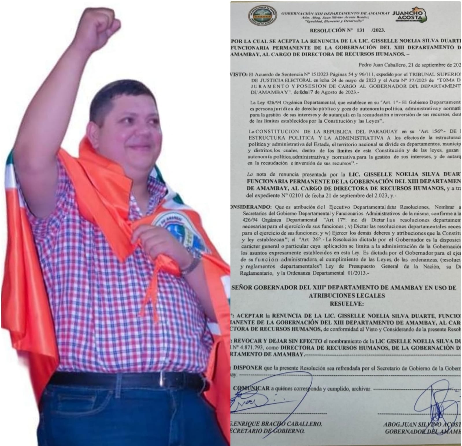 Gobernador no aguanta "presión" y hace renunciar en menos de 48 horas a su jefa de recursos humanos