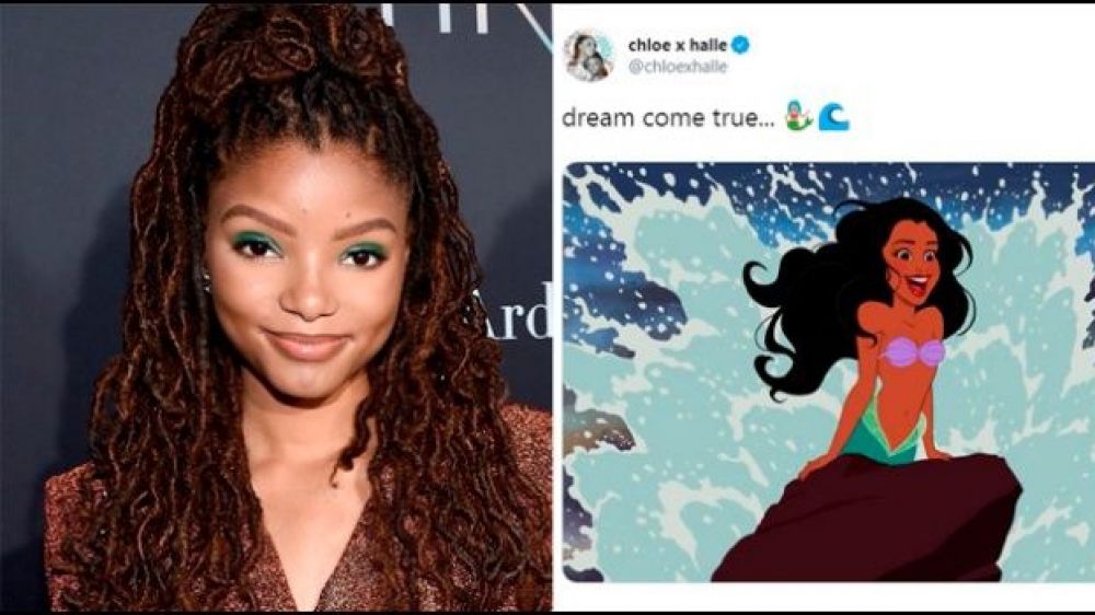 Disney elige a la talentosa Halle Bailey para ser la Sirenita