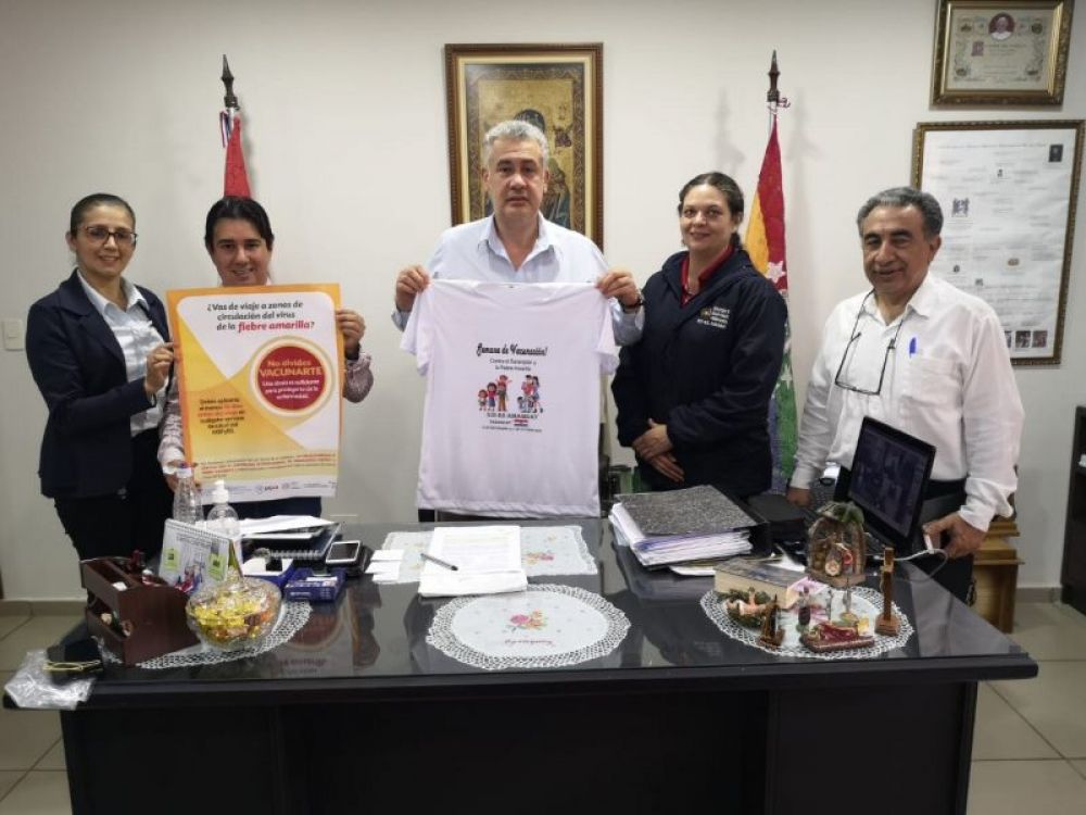 Campaña de prevención contra la fiebre amarilla con los ministros Mazzoleni y Mandetta