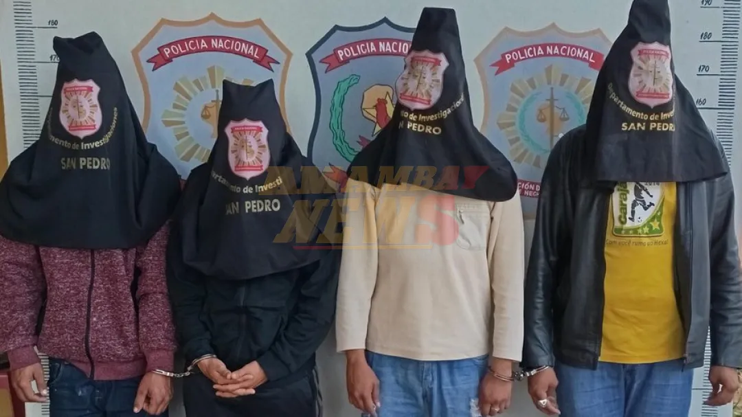 Cuatro detenidos con un arma de fuego y un vehículo sin documentación en San Vicente Pancholo