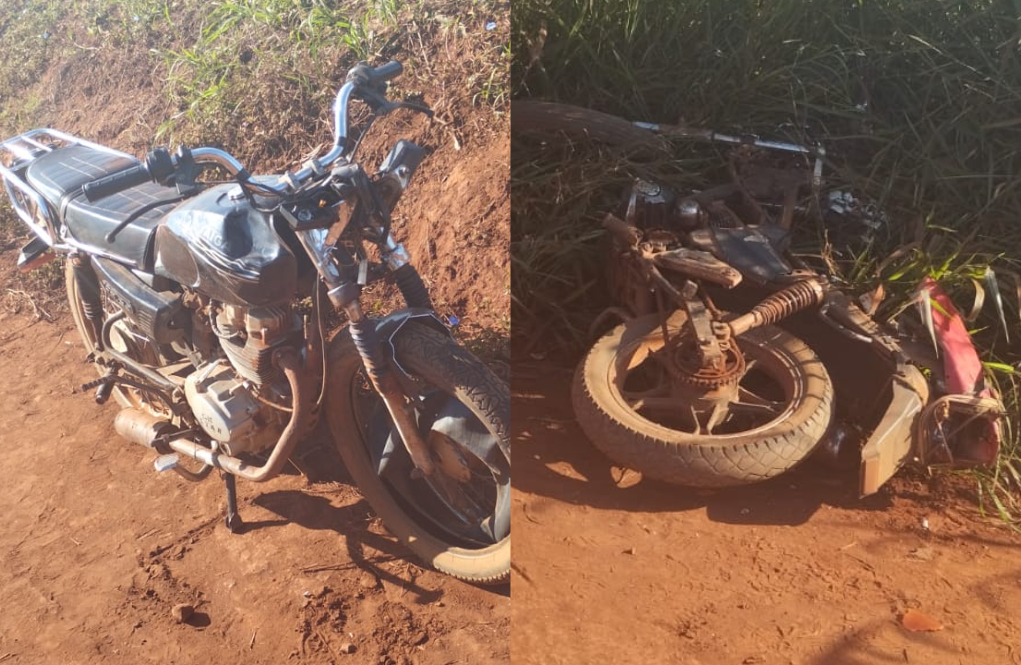 Violento choque frontal entre motociclistas deja un muerto y un herido en Minga Guazú