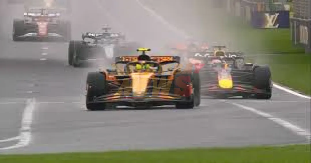 Lando Norris venció en medio de un caótico GP de Australia debido a la lluvia