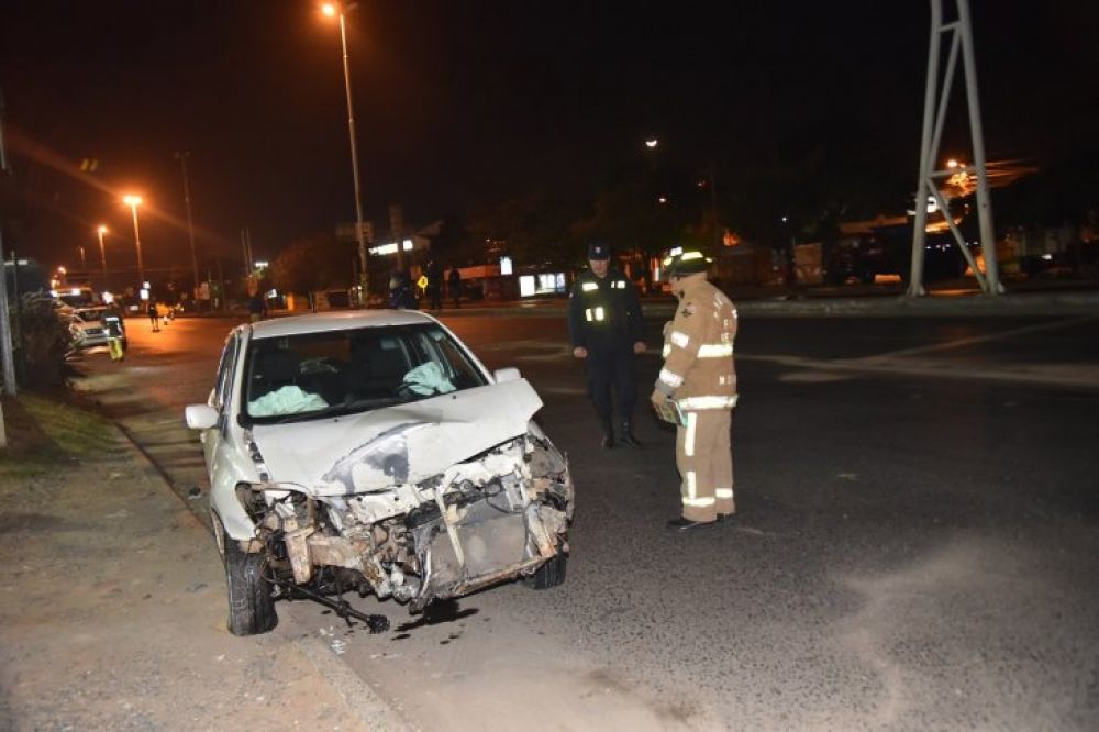 Militar choca contra una columna y da positivo al alcotest