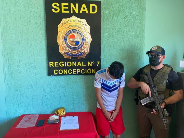 Menor es aprehendido con cocaína en Horqueta