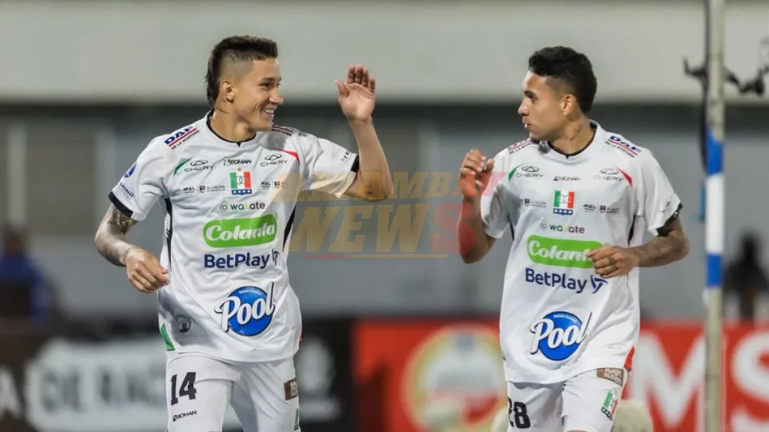 Once Caldas golea al San Antonio y pone un pie en octavos de la Sudamericana
