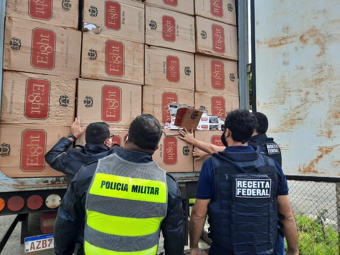 Cigarrillos encabezaron las requisas de la Receita Federal en el 2023