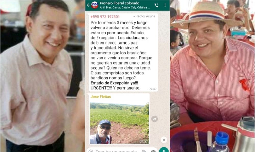 Secretario del diputado Juancho Acosta pide Estado de Excepción para Amambay