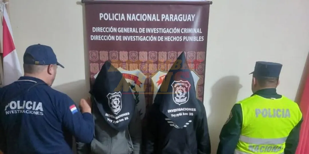 Detienen a dos personas sospechosas de un homicidio en Canindeyú