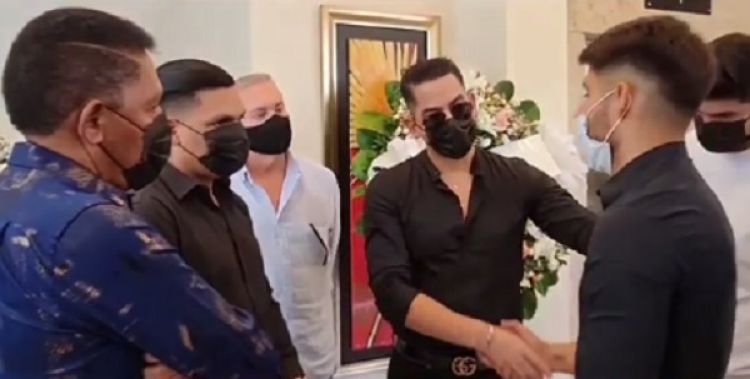 Binomio de Oro presente en el velatorio de Vita Aranda