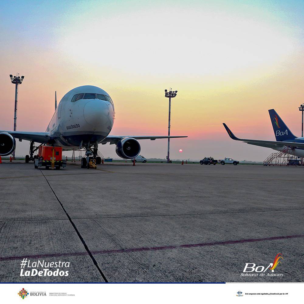 Aerolínea Boliviana de Aviación inicia conexión Santa Cruz- Asunción
