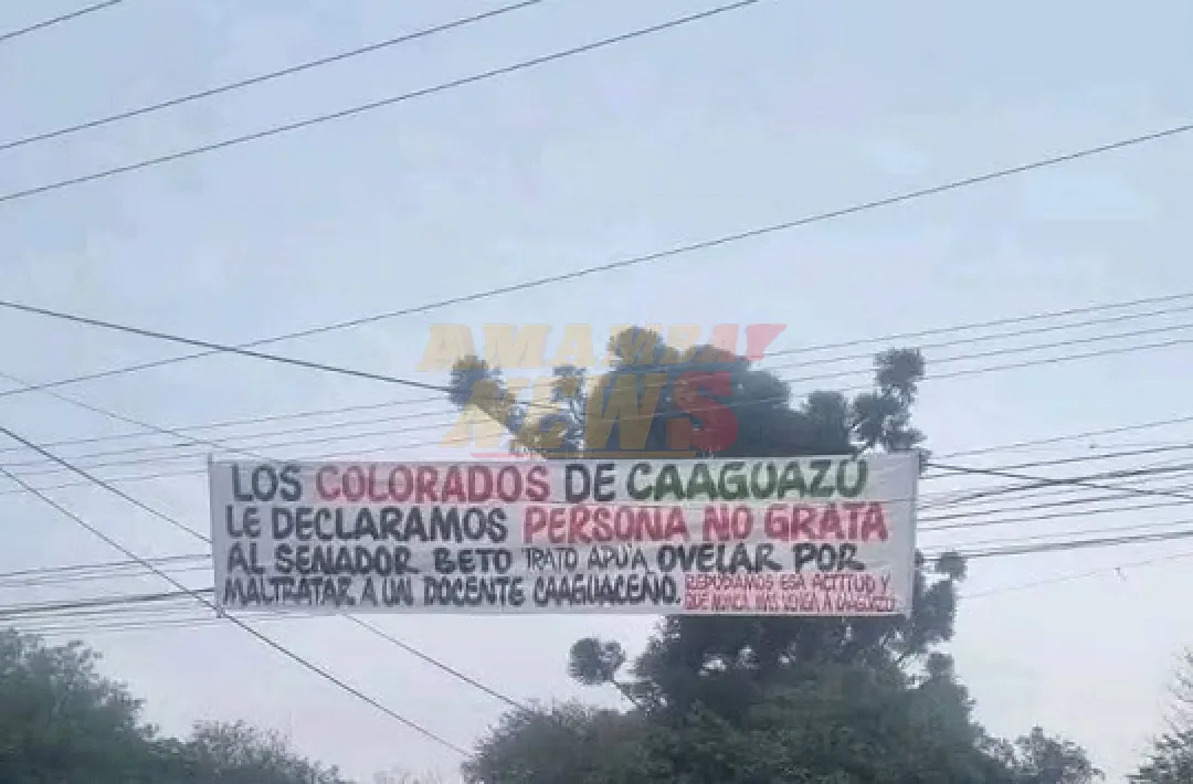 Caaguazú declara persona no grata al senador “Beto” Ovelar