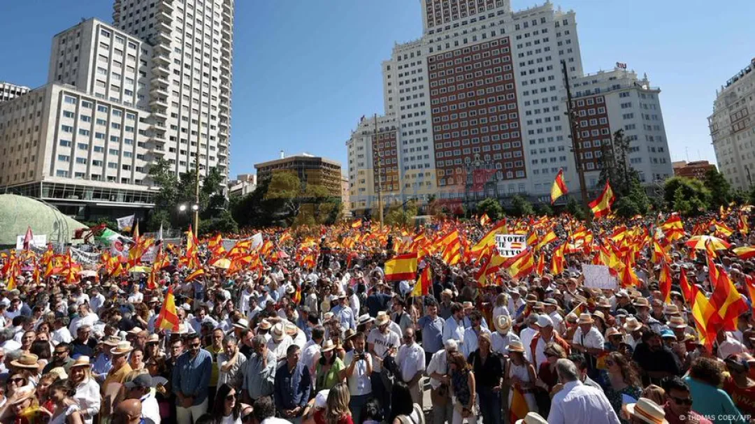 Manifestación en Madrid contra el gobierno de Pedro Sánchez