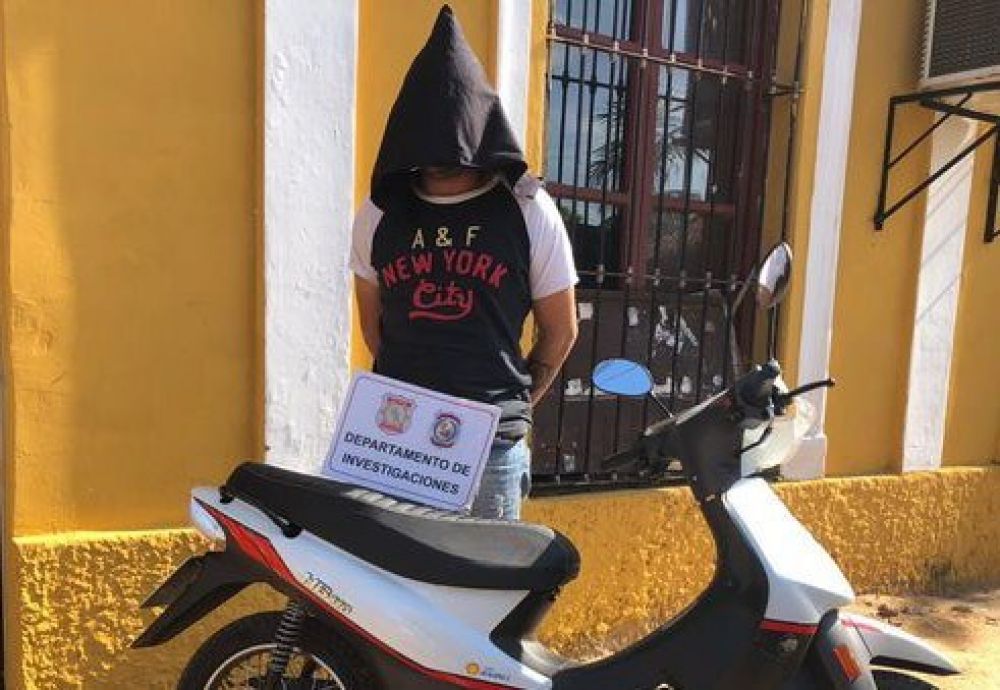 Joven roba una moto y es detenido en Concepción
