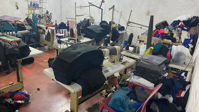 Fiscalía allana fábrica textil en Ciudad del Este por presunta imitación de marcas