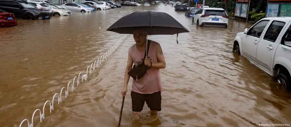 China en alerta amarilla por fuertes precipitaciones
