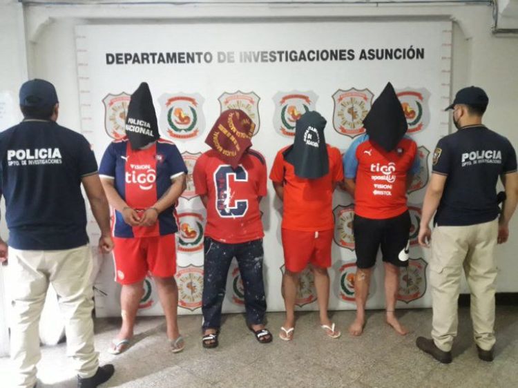 Detienen en Lambaré a sospechosos de asaltar a un delivery