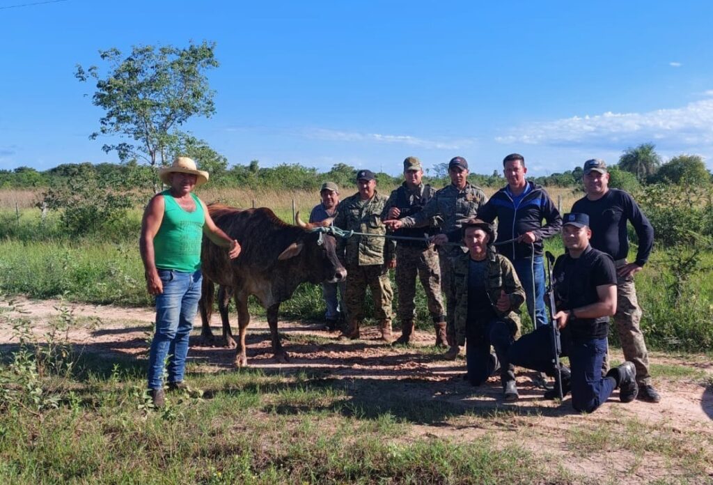 Loreto: Policía recupera un vacuno a punto de ser faenado