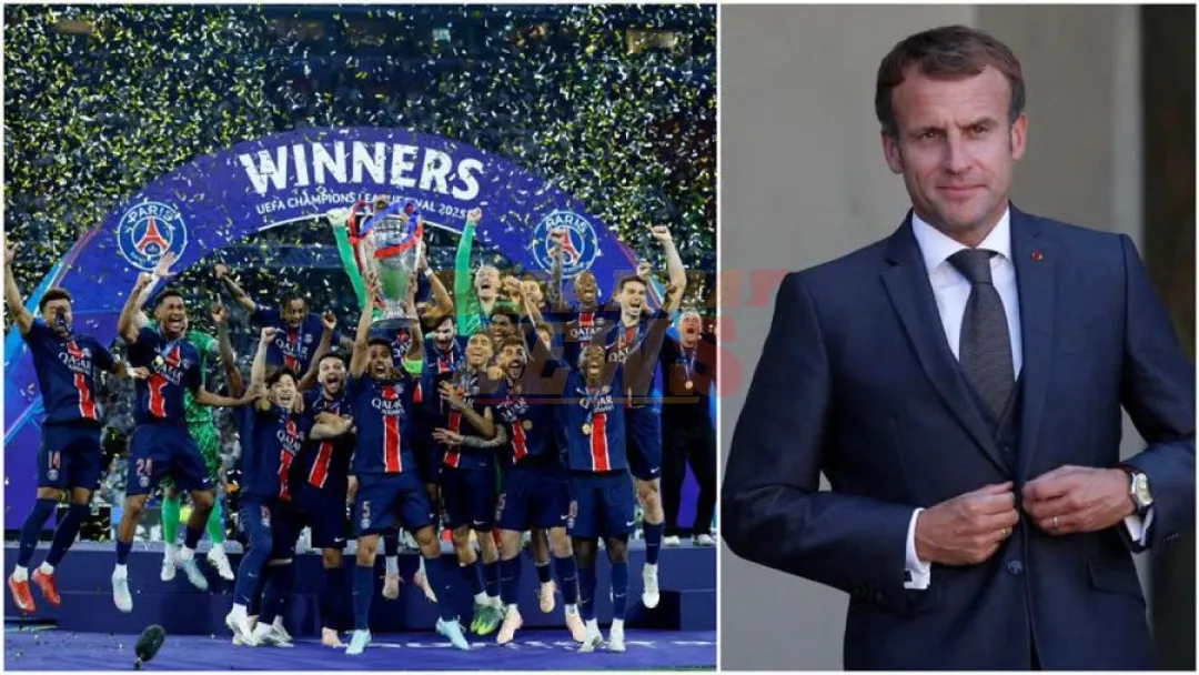 Macron: "¡Campeones, mi hermano! París es la capital de Europa esta noche"