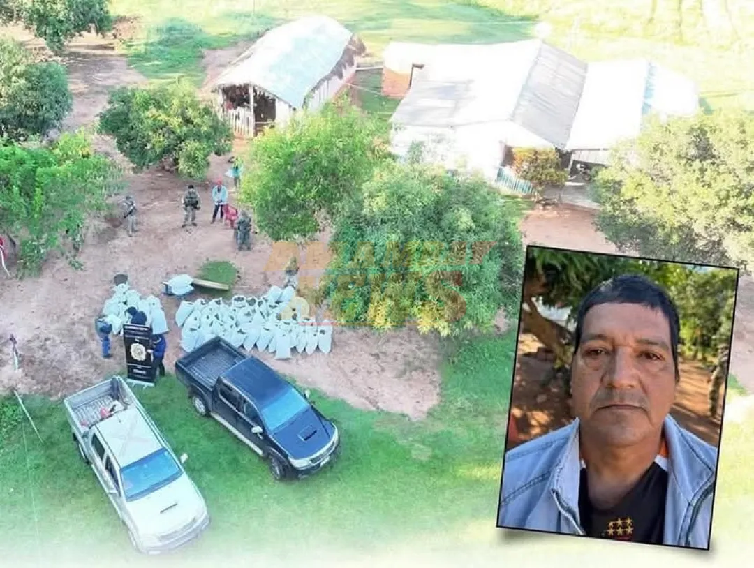 Alias “Nenecho” cae con 1.008 kilos de marihuana y armas de fuego en Canindeyú