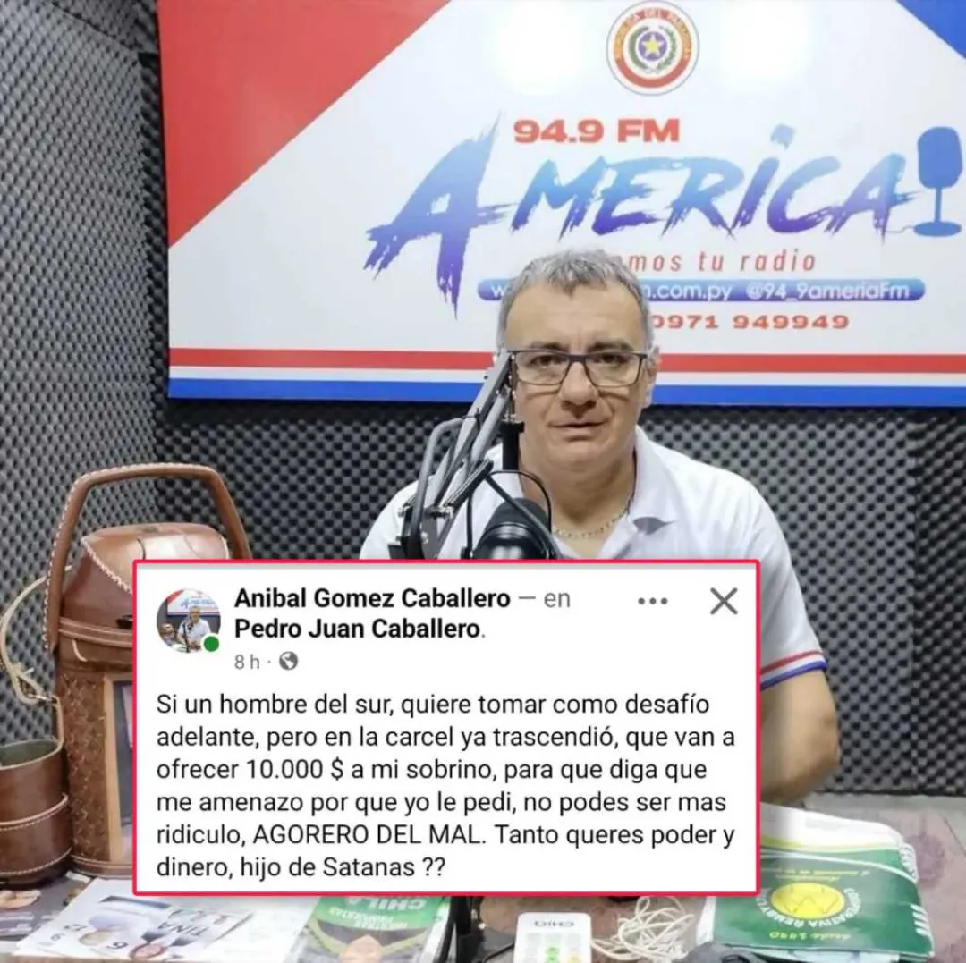 Anibal Gómez: “Van a ofrecer 10 mil dólares a mi sobrino que me amenazó”