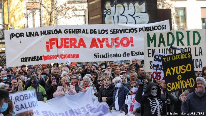 Manfiestación en Madrid contra los recortes en Sanidad