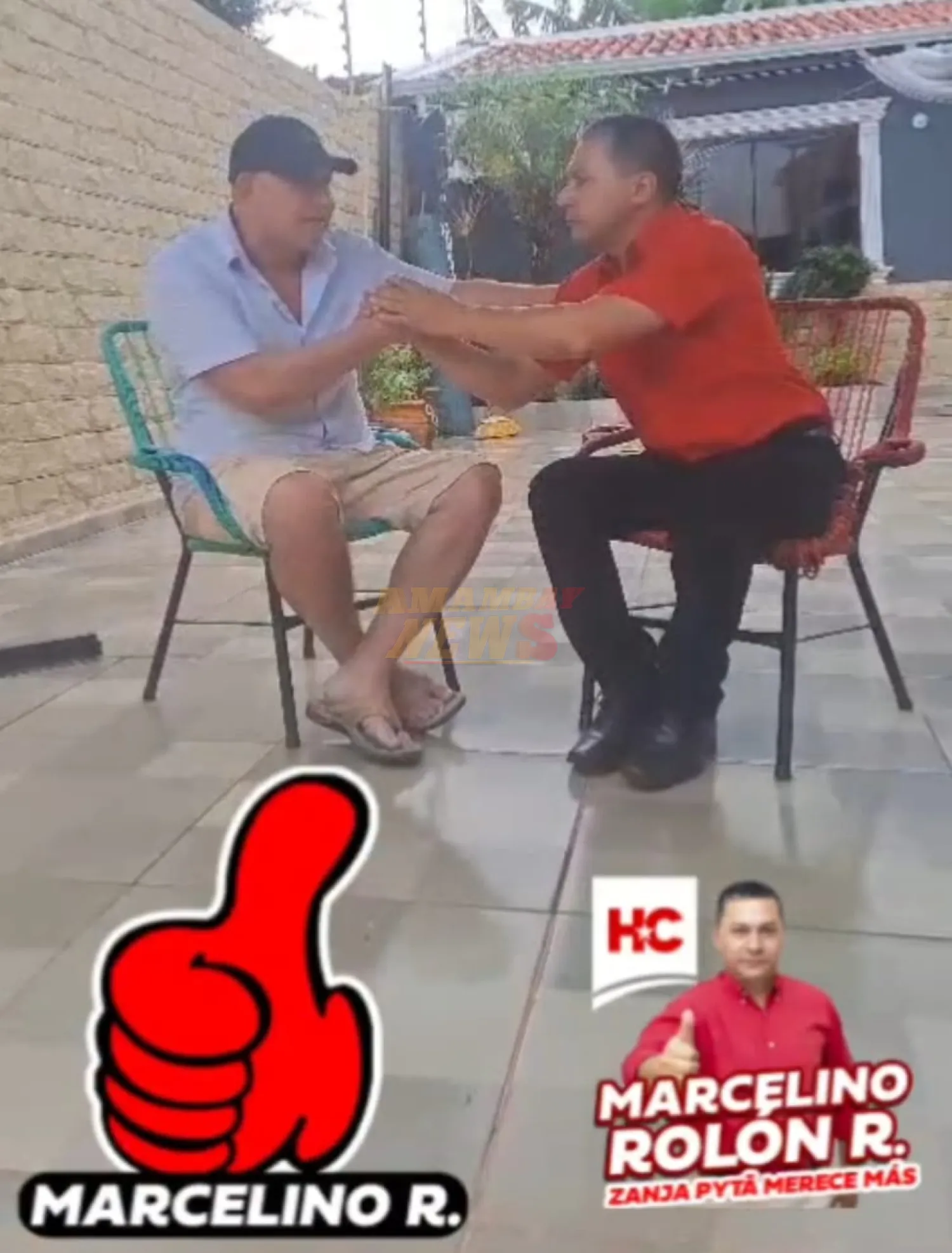 VIDEO: Desde su lugar de reclusión Ramón Velásque sella pacto con candidato de “HC” en Zanja Pytã