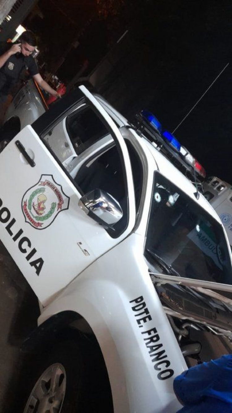 Motoasaltantes disparan contra una patrullera en Presidente Franco