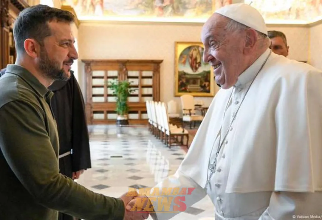 Zelenski fue recibido por el papa Francisco en el Vaticano