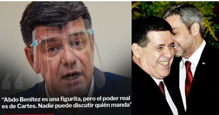 Para la oposición, Mario Abdo se convirtió en una figurita y se rindió a la mafia