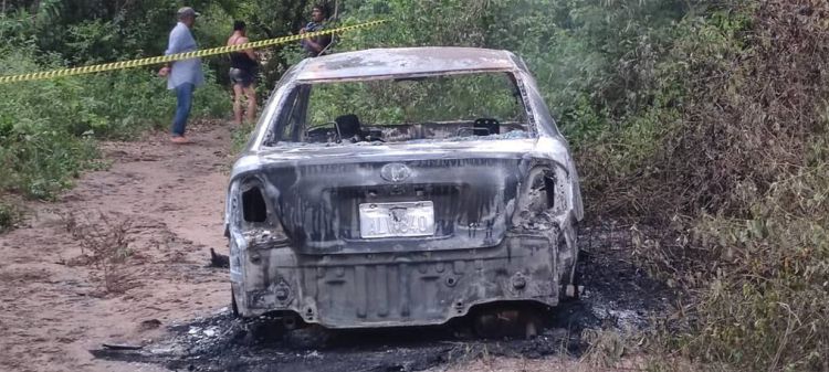 Vehículo incendiado en Ypané fue robado en febrero, según Fiscalía