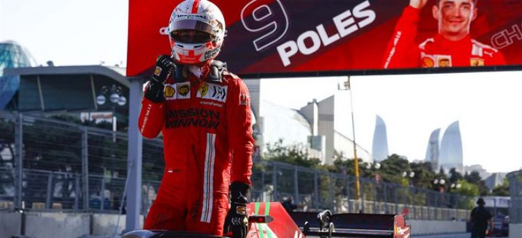 Charles Leclerc logra la pole del GP de Azerbaiyán