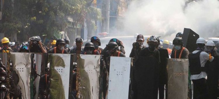 Nueva jornada de represión de las fuerzas de seguridad en Birmania