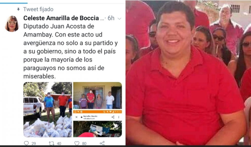 Diputada Celeste Amarilla a Juancho Acosta: Usted avergenza a su partido y a su gobierno