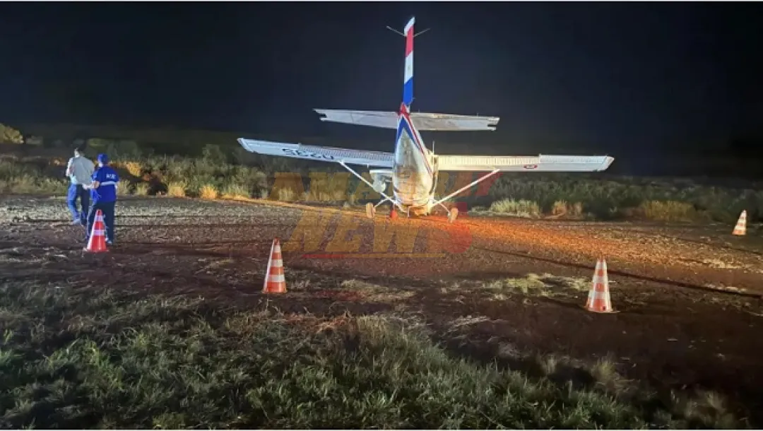 Aeronave de la Fuerza Aérea realiza aterrizaje forzoso en Minga Guazú
