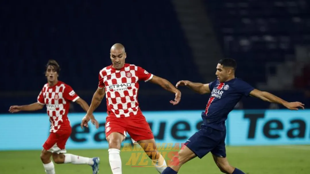 PSG amarga el debut europeo del Girona en el minuto 90