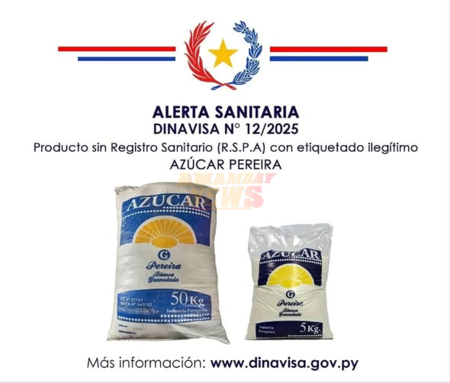 Alerta sanitaria: Dinavisa recomienda no consumir una marca de azúcar por adulterar etiquetado