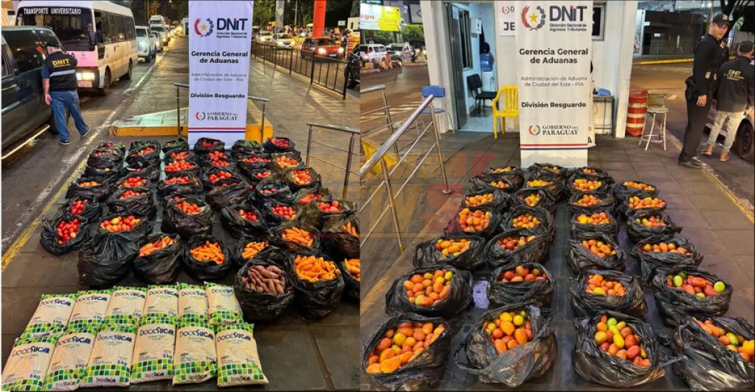 Más de 77.000 kilos de productos de contrabando fueron incautados en CDE en los primeros 5 meses