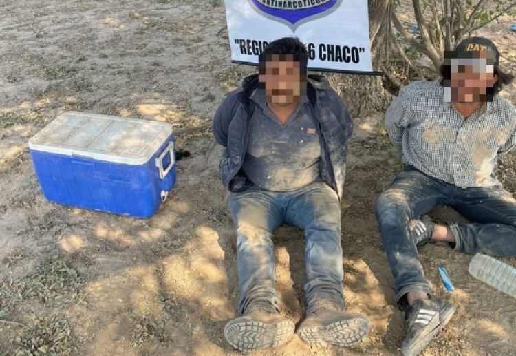 Capturan en el Chaco a dos hombres con unos cinco kilos de cocaína