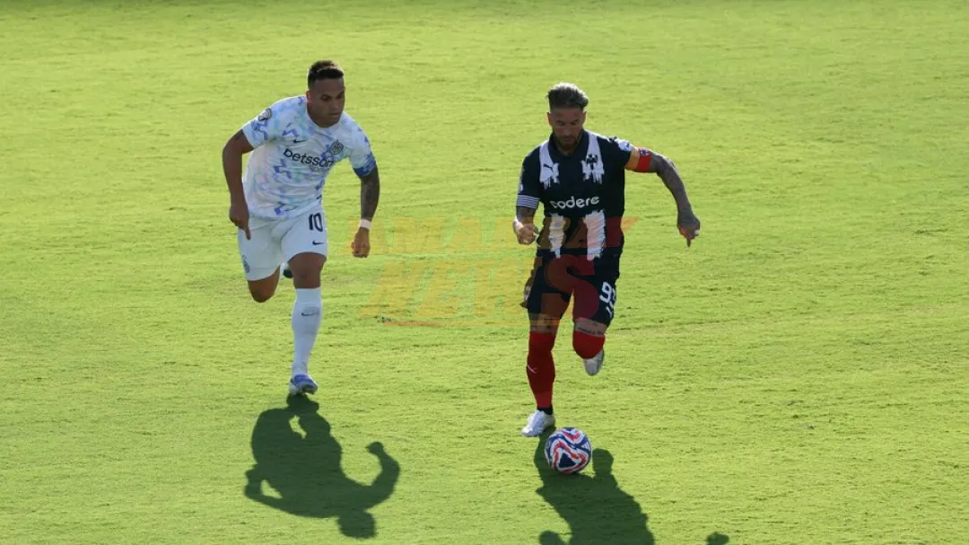 Ramos y Lautaro dejan todo igualado en el debut de Monterrey y el Inter en el grupo E
