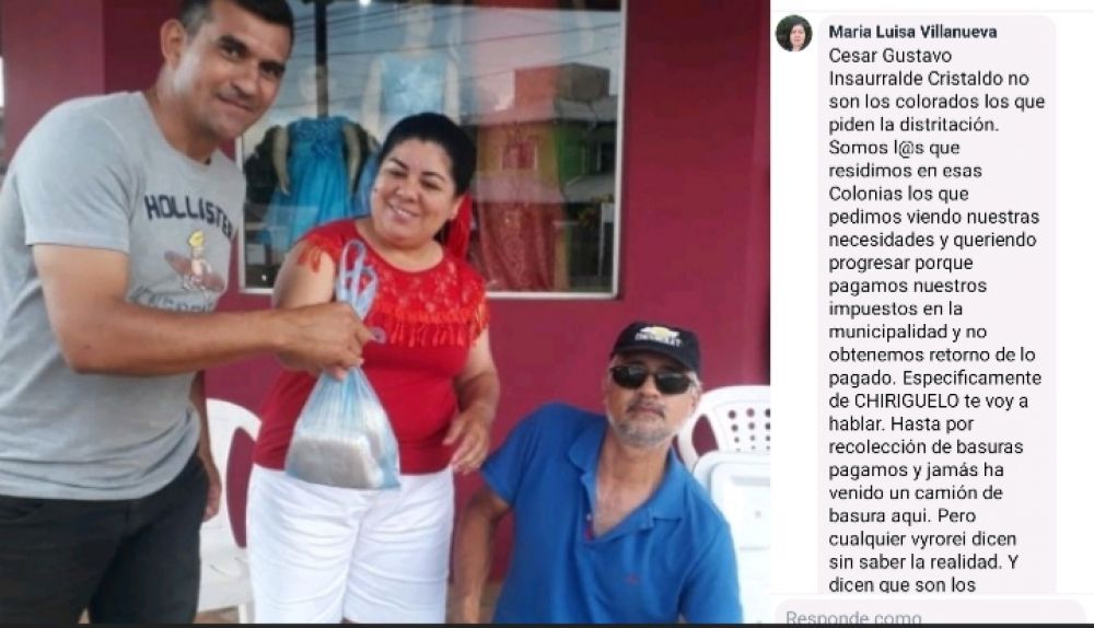 Antiacevedista de la Asocuam miente que paga impuestos municipales en Chiriguelo
