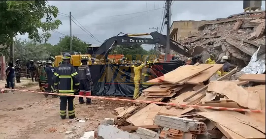 Confirman segunda víctima fatal tras derrumbe de edificio en Encarnación