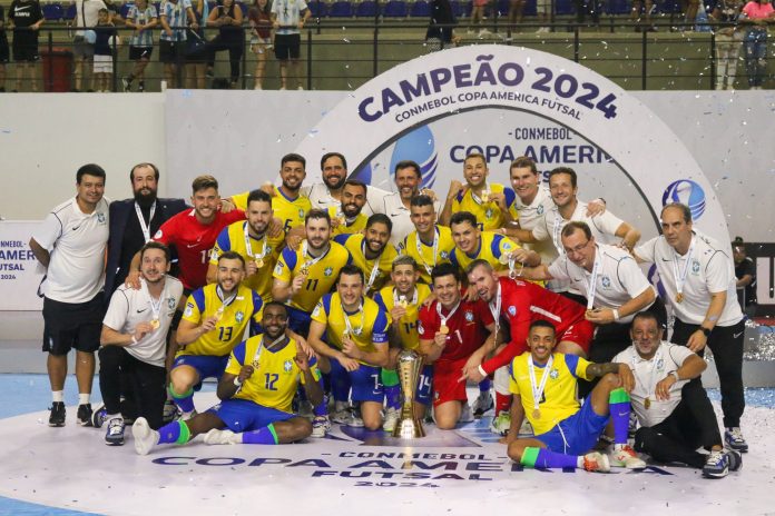 Pobre adios albirrojo, goleado por Venezuela en Copa América de futsal que ganó Brasil