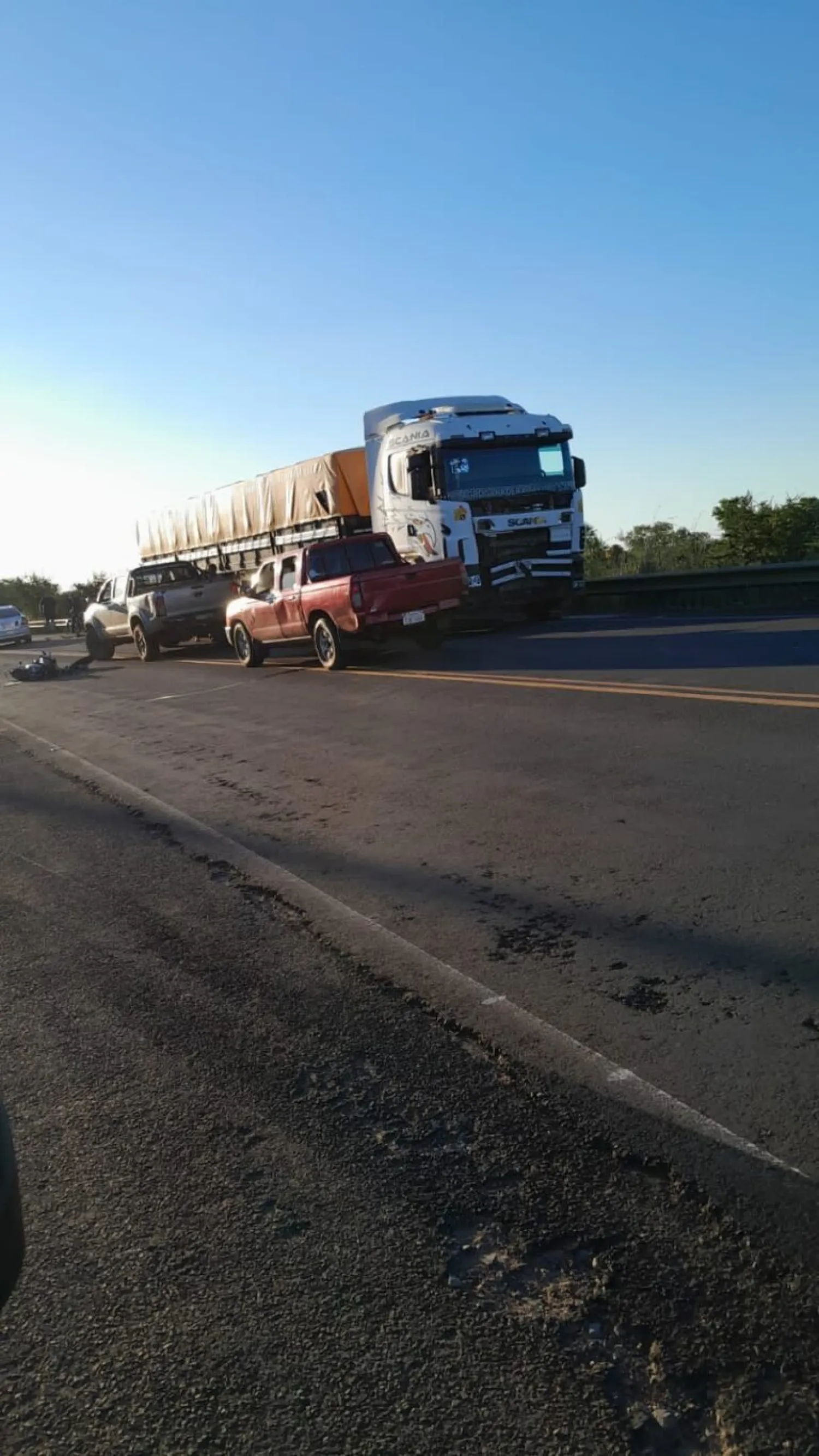 Menor fallece en choque frontal sobre la Ruta PY22