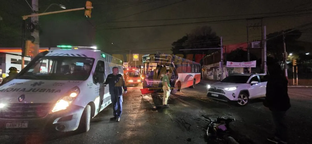 Choque entre un bus y un transganado deja cuatro heridos en Ñemby